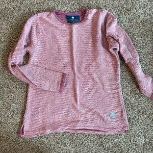 Knit sweater.